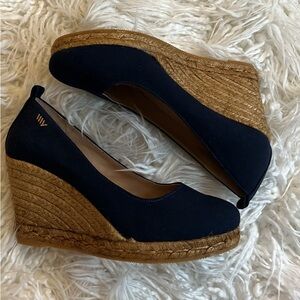 Women's Navy Wedge Shoes